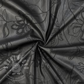 Umělá kůže oděvná Flowers design B