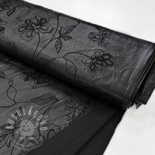 Umělá kůže oděvná Flowers design B