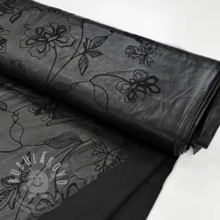Umělá kůže oděvná Flowers design B