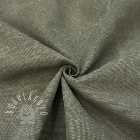 CANVAS STONEWASHED army green