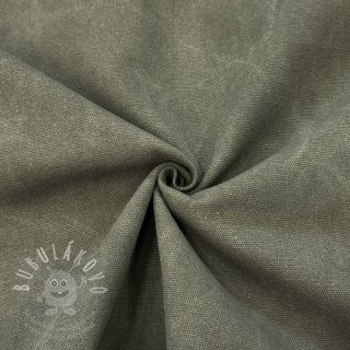 CANVAS STONEWASHED army green