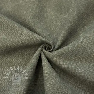 CANVAS STONEWASHED army green