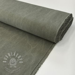 CANVAS STONEWASHED army green