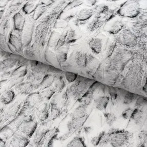 Umělá kožešina Animal skin black