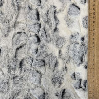 Umělá kožešina Animal skin black