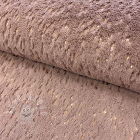 Umělá kožešina FOIL dark rose