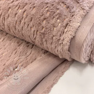 Umělá kožešina FOIL dark rose