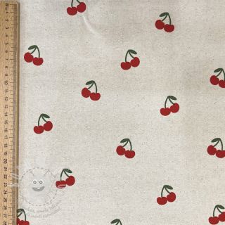 Dekorační látka Linenlook Cherries natural