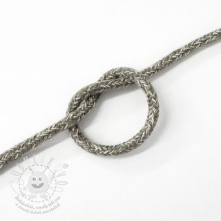 Bavlněná šňůra 5 mm MELANGE light grey
