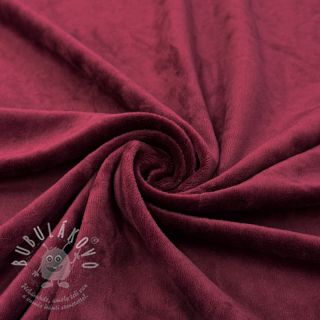 Samet VELVET STRETCH bordeaux