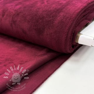 Samet VELVET STRETCH bordeaux
