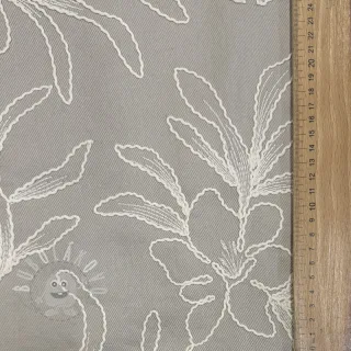 Bavlněná látka EMBROIDERY GABARDINE Luana grey