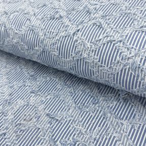 JEANS DENIM Ruffle stripes design A