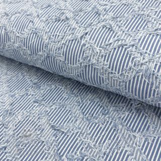 JEANS DENIM Ruffle stripes design A