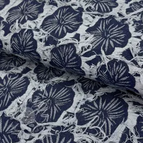 JEANS DENIM Ruffia Flowers design B