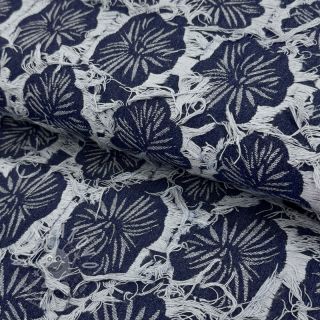 JEANS DENIM Ruffia Flowers design B