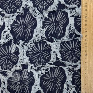 JEANS DENIM Ruffia Flowers design B