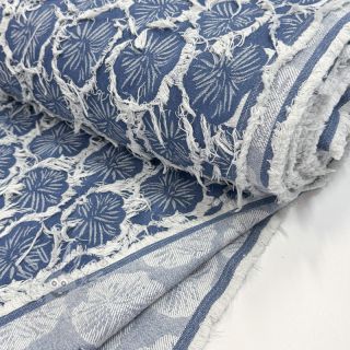 JEANS DENIM Ruffia Flowers design A