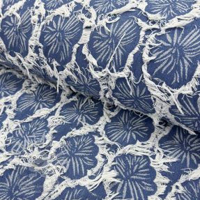 JEANS DENIM Ruffia Flowers design A