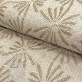 Viskóza se lnem Desert flowers design A
