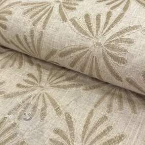 Viskóza se lnem Desert flowers design A