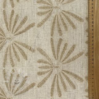 Viskóza se lnem Desert flowers design A