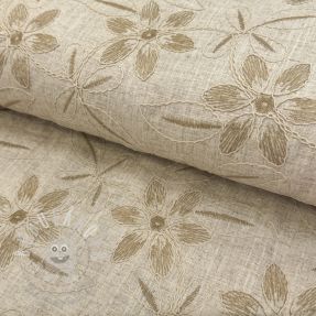 Viskóza se lnem Desert flowers design B