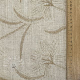 Viskóza se lnem Desert flowers design C