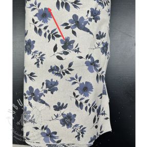 Dekorační látka Linenlook Night flowers digital print II.třída