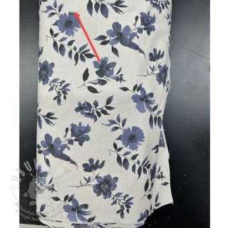 Dekorační látka Linenlook Night flowers digital print II.třída