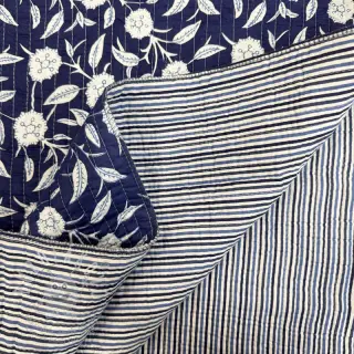 Bavlněná látka QUILT Gange indigo