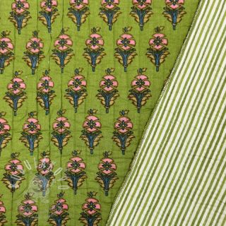 Bavlněná látka QUILT Gange vert