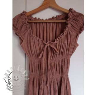 Dvojitá gázovina/mušelín old blush