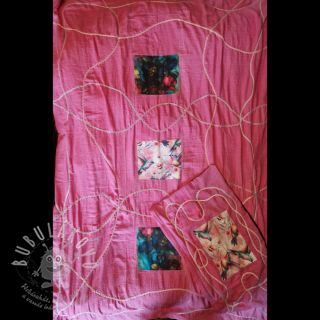 Dvojitá gázovina/mušelín Vintage pink