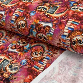 Teplákovina Big eyes design A digital print