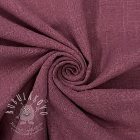 Bavlněná látka SLUB WASHED mauve