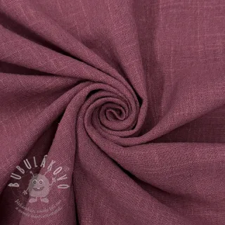 Bavlněná látka SLUB WASHED mauve