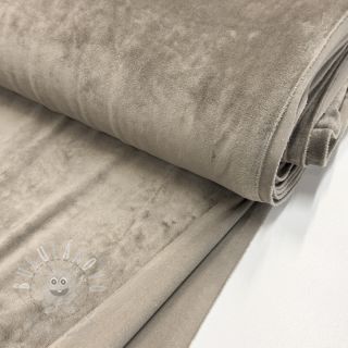 Samet VELVET STRETCH taupe