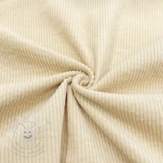 Manšestr 6W WASHED STRETCH butter
