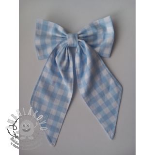 Bavlněná látka Check light blue