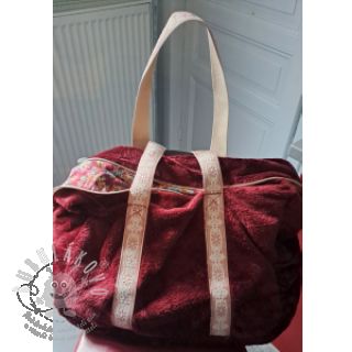 Umělá kožešina SMOOTH bordeaux