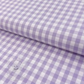 Bavlněná látka Check lilac