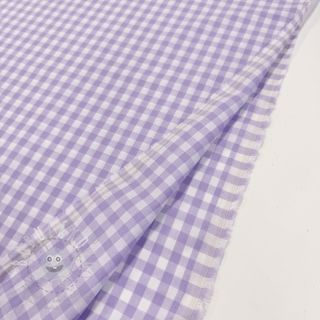 Bavlněná látka Check lilac