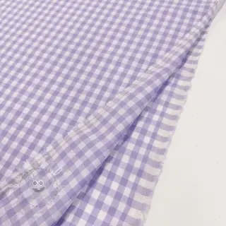 Bavlněná látka Check lilac
