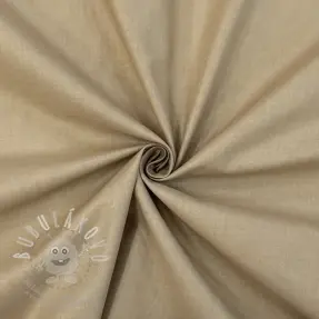 Bavlněný popelín dark beige