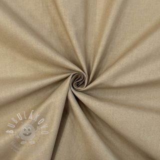 Bavlněný popelín dark beige