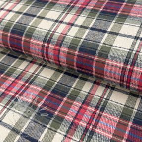 Bavlněná látka YARN DYED CHECK BRUSHED pickle