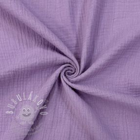 Dvojitá gázovina/mušelín dark lilac