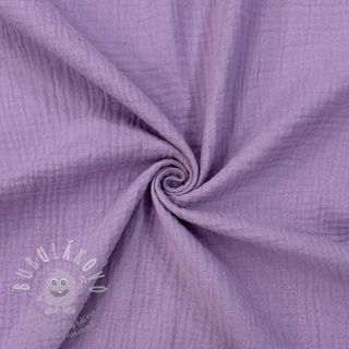 Dvojitá gázovina/mušelín dark lilac