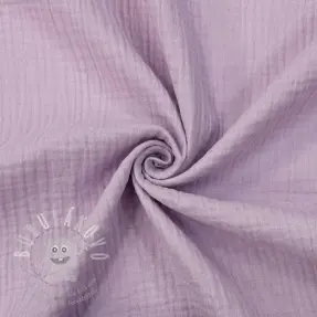 Dvojitá gázovina/mušelín soft lilac